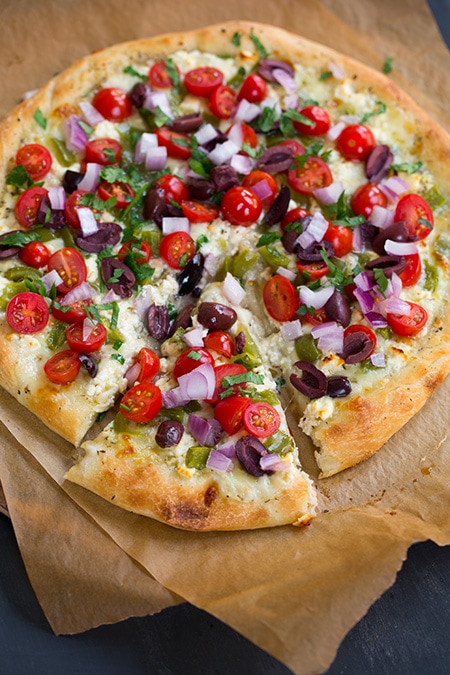 Greek Pizza with Feta