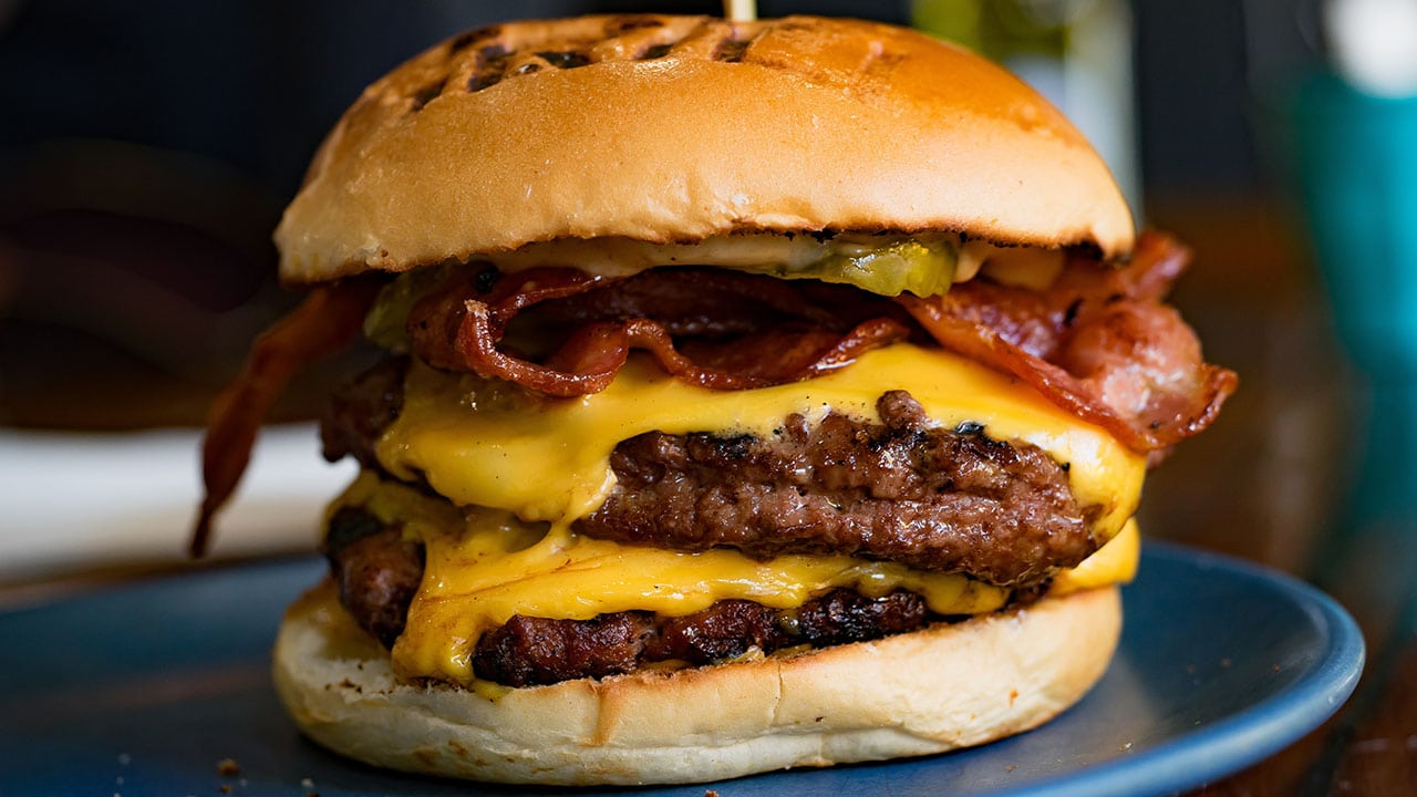 Pimiento Cheeseburgers with Bacon Jam