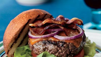 Cheddar BLT Burgers