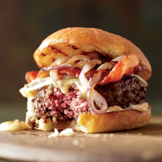 Bacon Burgers on Brioche Buns