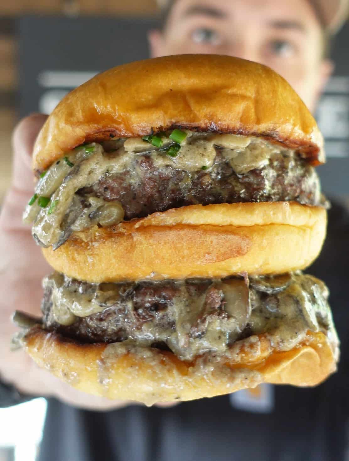 Beef Stroganoff Burger