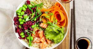 Vibrant Salmon Poke Bowl