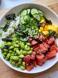 Watermelon Poke Bowl