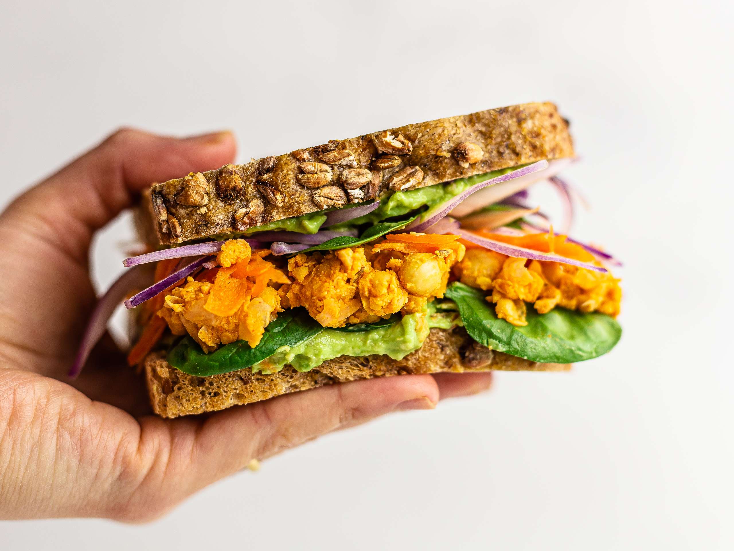 Smashed Chickpea Salad Sandwich