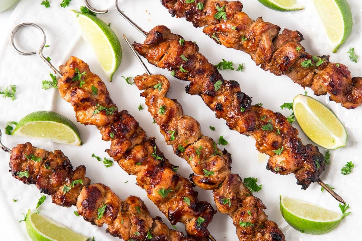 BBQ Chicken Kebabs