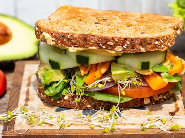 Veggie  Hummus Sandwich