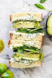 Veggie Cream Cheese Sandwich