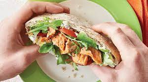 Salmon Pita Sandwich