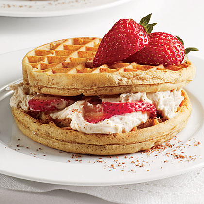 Strawberry-Ricotta Waffle Sandwich