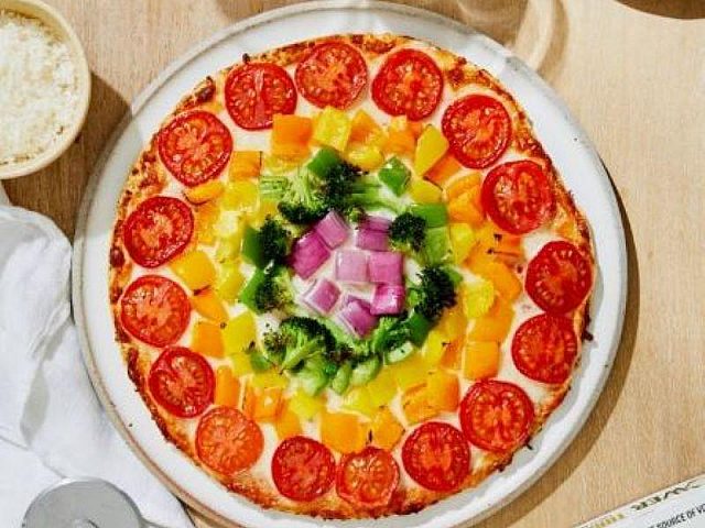 Rainbow Veggie Pizza