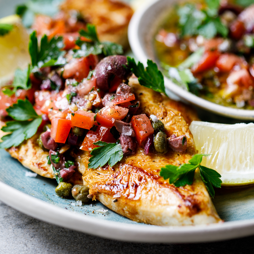 Chicken Cutlets with Tomatoes