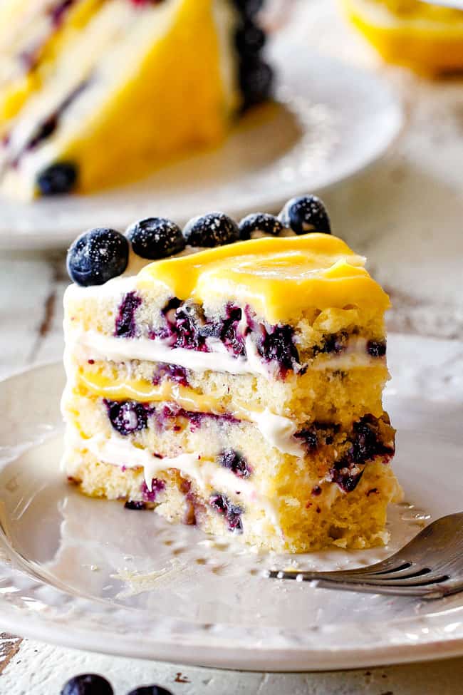 Blueberry Lemon Curd Cake