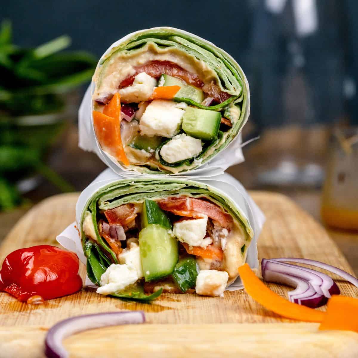 Mediterranean Veggie Wrap