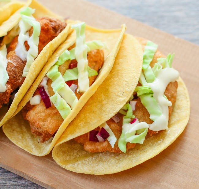 Beer-Battered Fish Tacos