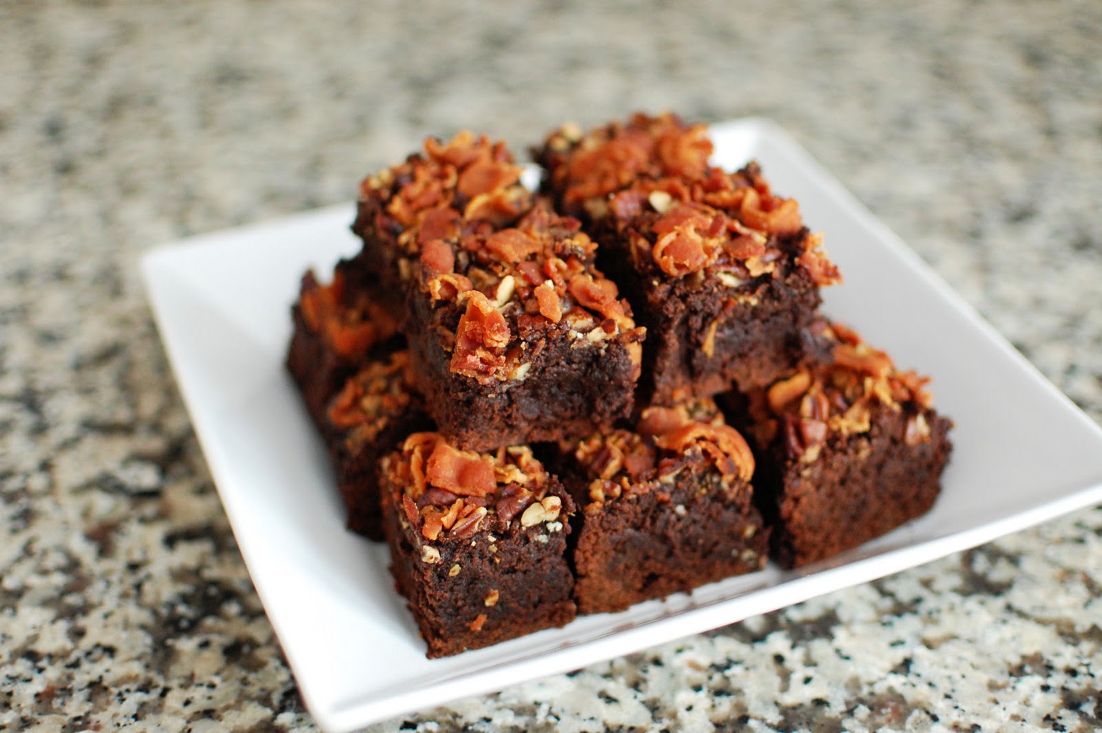 Bacon and whiskey brownies