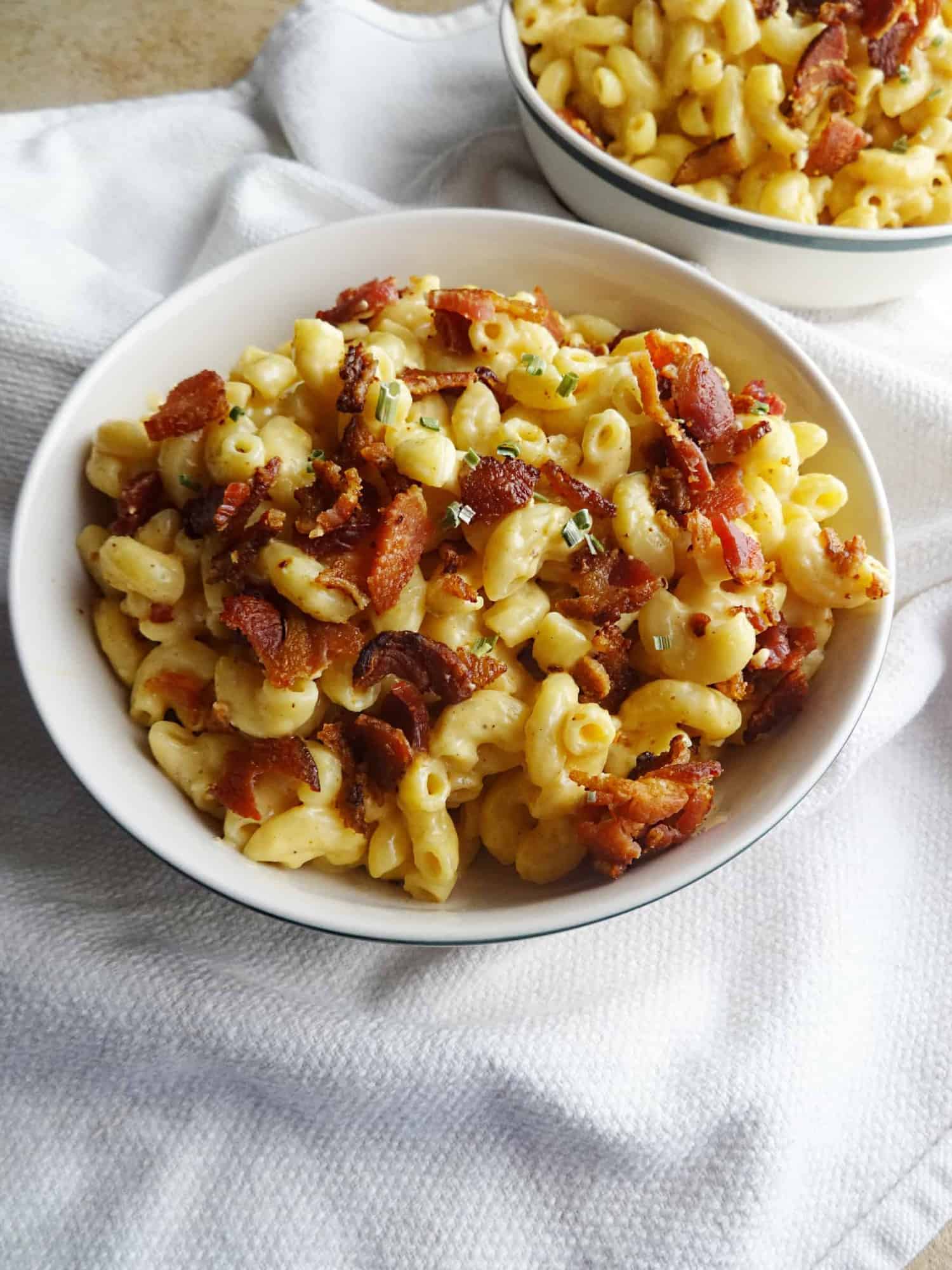 Roasted Sweet Potato-Bacon Mac and Cheese