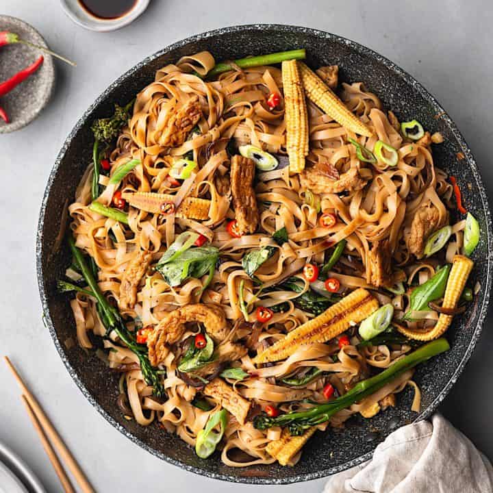 Vegetarian Drunken Noodles