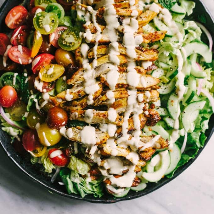 Chicken Shawarma Salad Recipe
