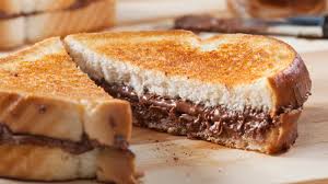 Hot Baked Nutella & Cream Cheese Sandwich