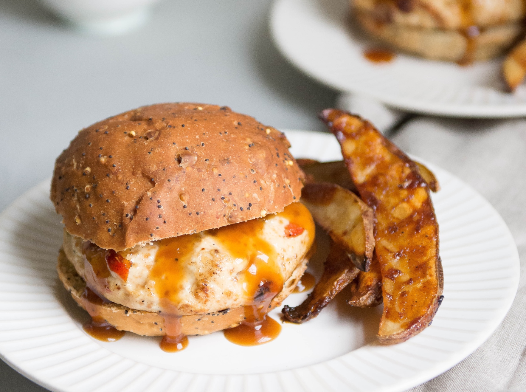 Easy Sesame Chicken Burgers