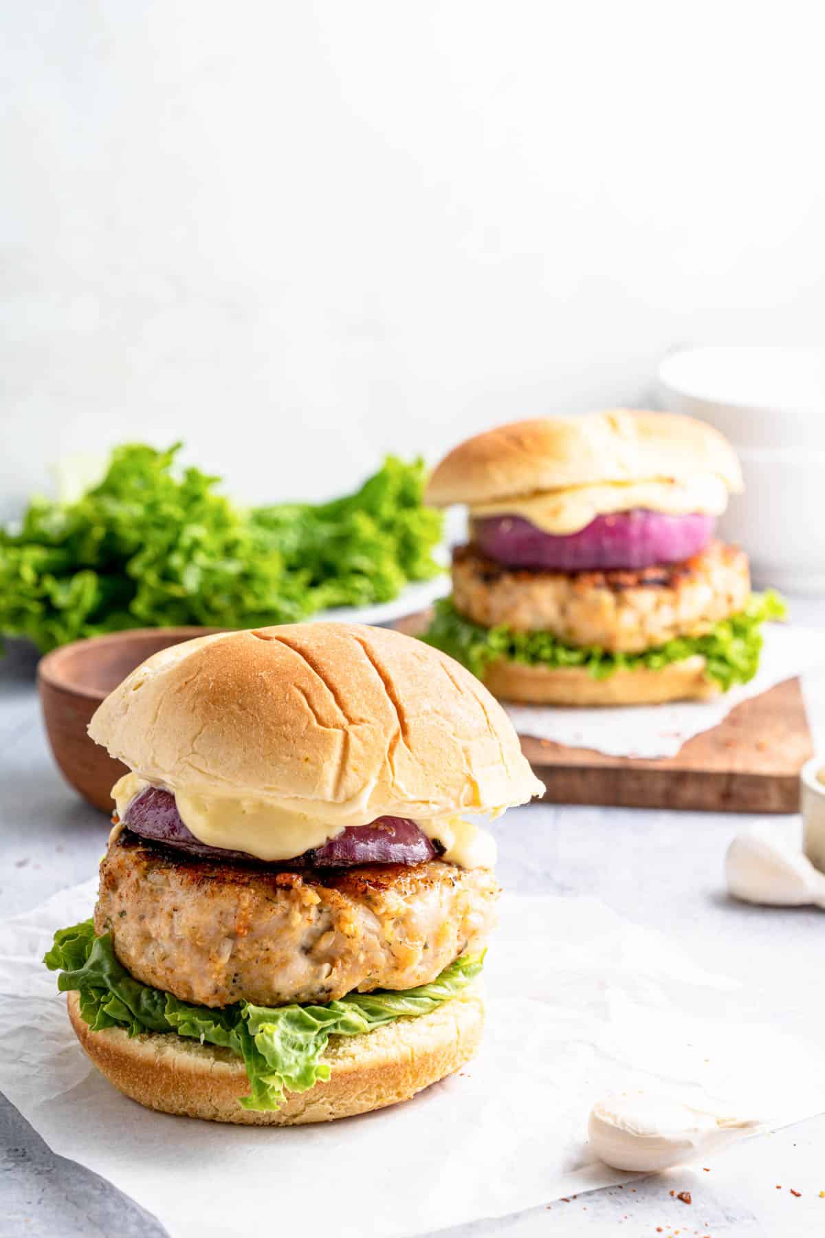 Ground Chicken Burgers