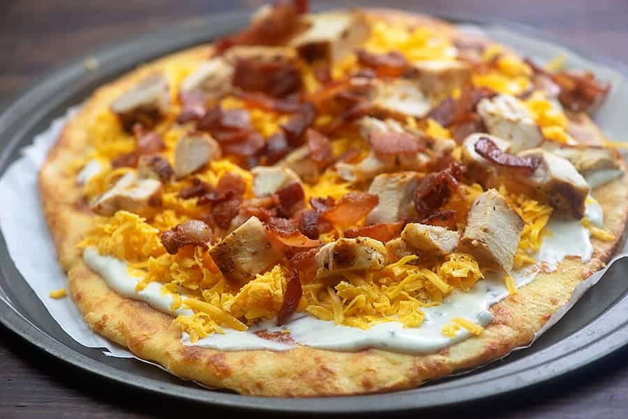 Chicken, Bacon, and Ranch Pizza