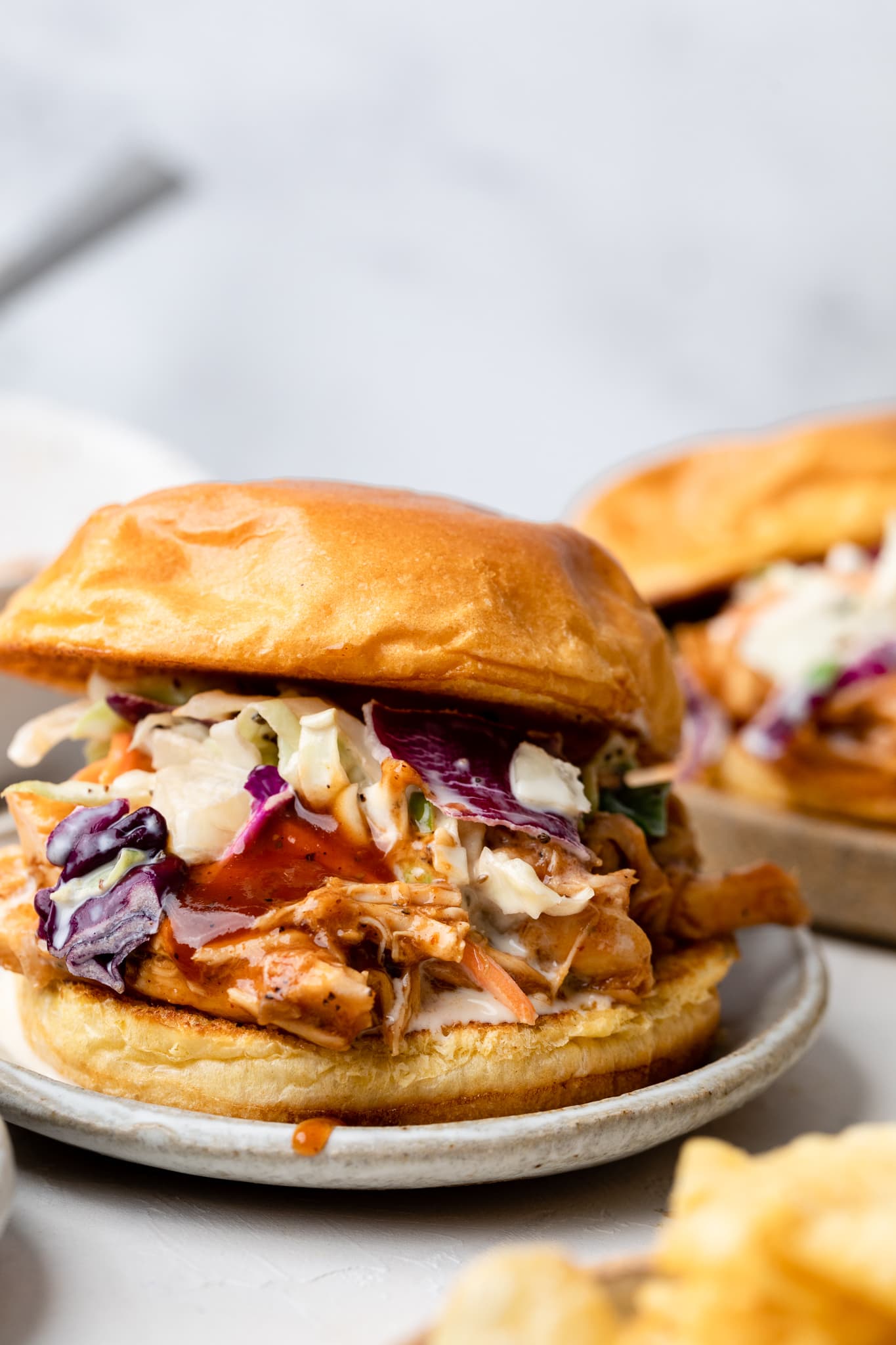 Easy BBQ Chicken Sandwiches
