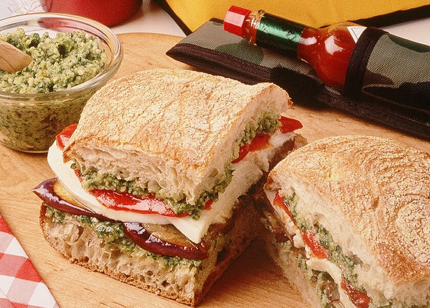 Eggplant Mozzarella Sandwiches